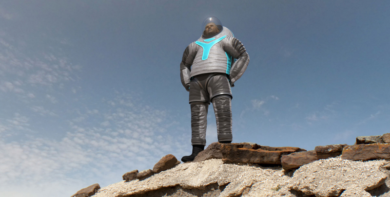 Illustration for article titled NASA reveals its next generation Tron spacesuit